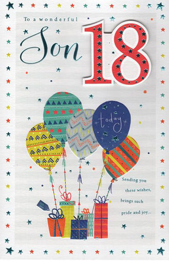 Picture of SON 18TH BIRTHDAY CARD